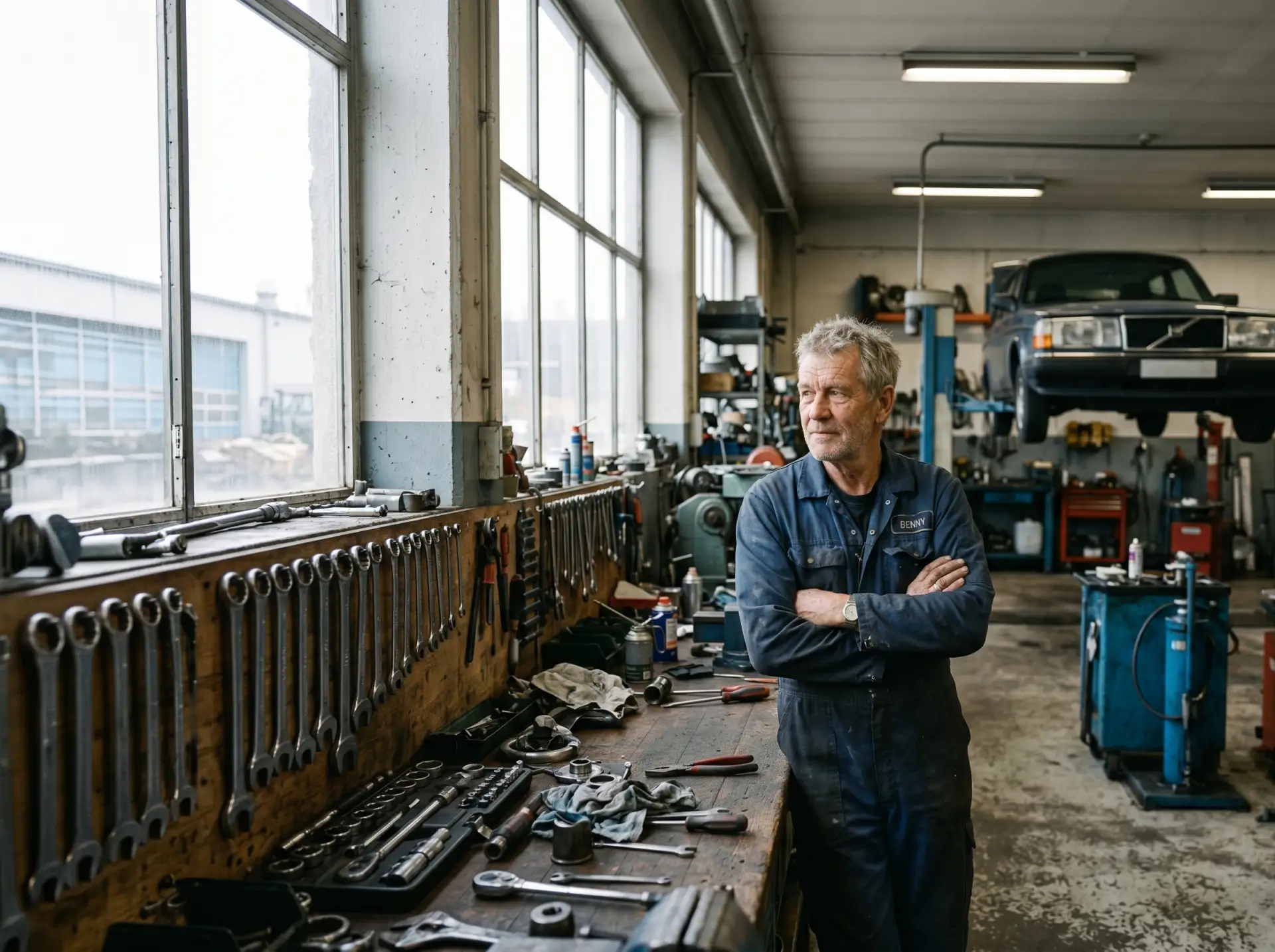 Benny, ägare av Bennys Bilverkstad i Malmö